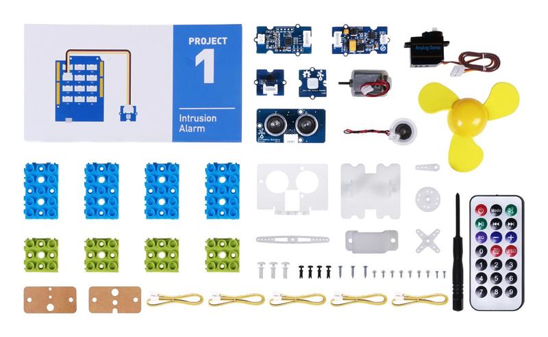 Seeed Studio (110020328) Beginner Kit, Education Add-on Pack, Arduino Board