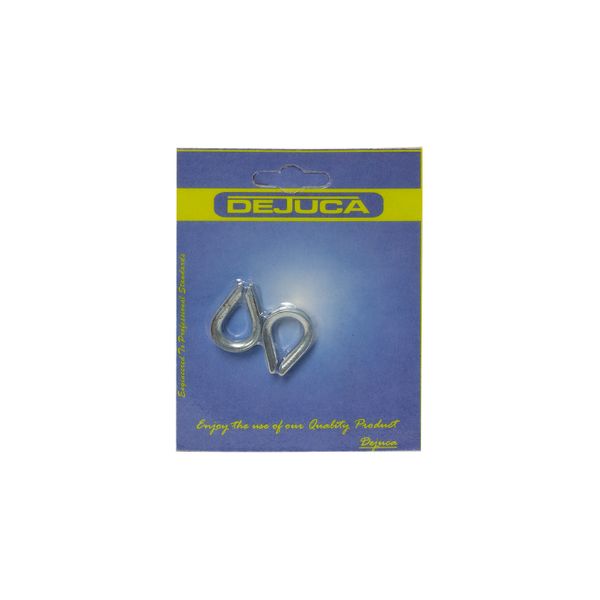 Dejuca - Thimble - Zink Plated - 3mm - 2/pkt - 10 Pack