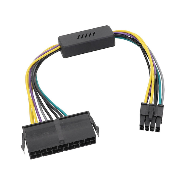 24 Pin To 8 Pin Atx Psu Power Adapter Cable Replacement for Dell