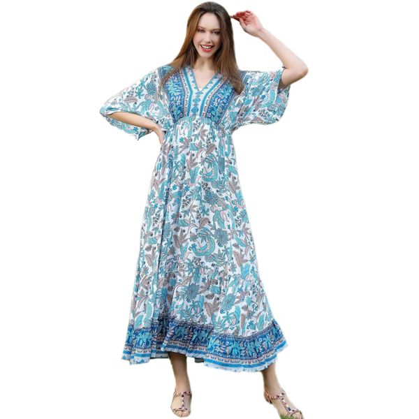 Women's Summer Bohemian Dress Beach Maxi Dress