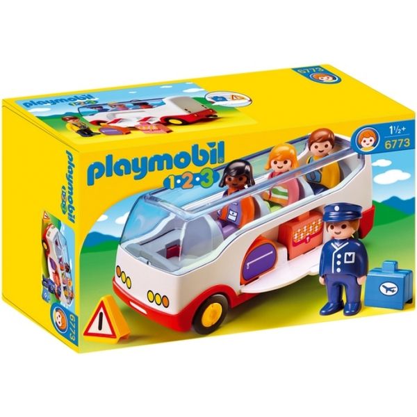 Playmobil 1.2.3 Airport Shuttle Bus 6773 - 1.5+ Years