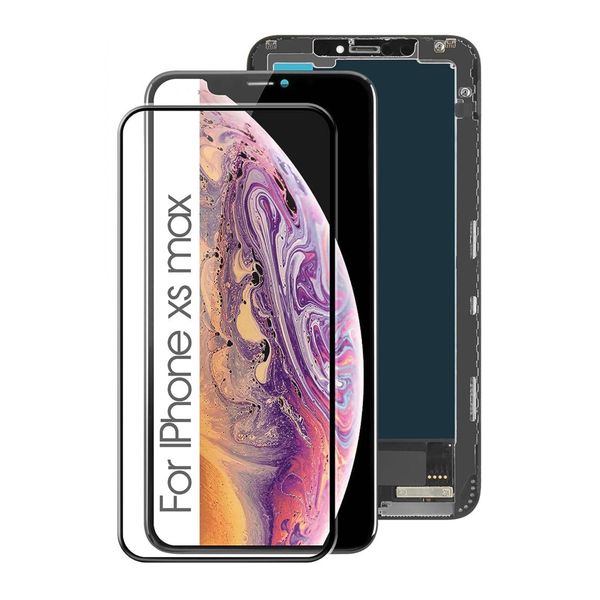 Lcd Screen Replacement for iPhone XS Max with Tempered Glass