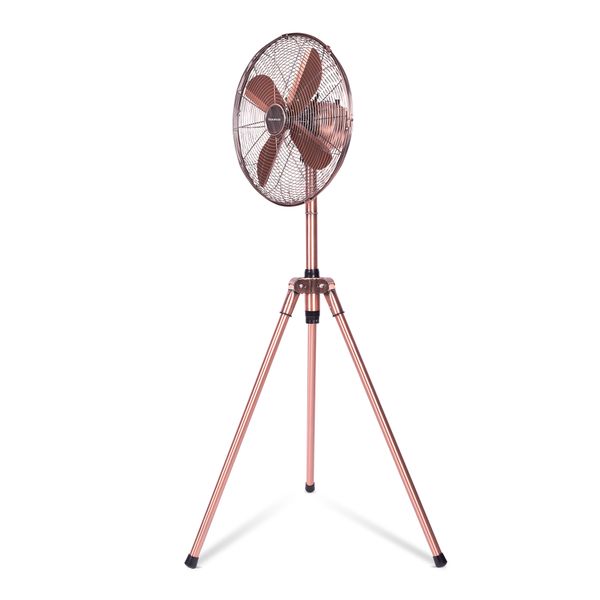 Taurus Fan 3 Speed Height Adjustable Pedestal Steel Copper 40cm 50W