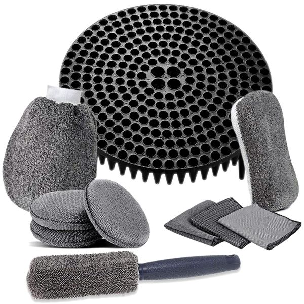 Premium 10-Piece Car Wash Kit with Grit Guard &amp; Storage Bag