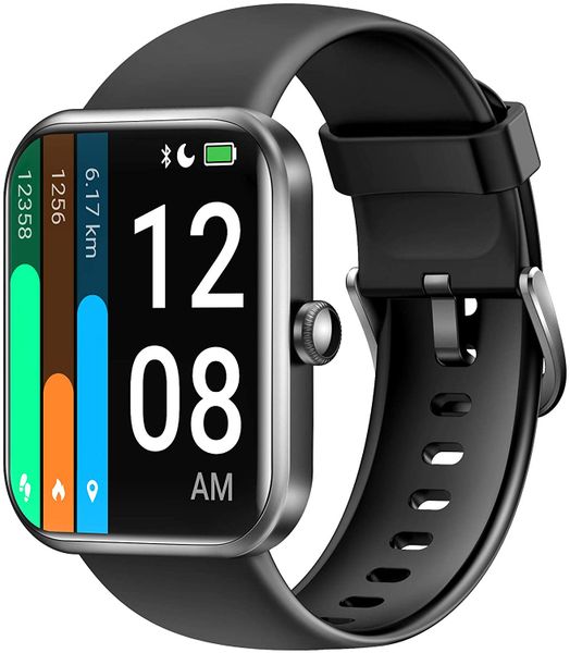 LETSCOM Heart Rate Monitor &amp; Blood Oxygen Waterproof GPS Smart Watch
