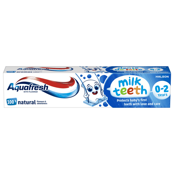 Aquafresh Milk Teeth Toothpaste for Kids age 0 years to 2 years 50ml x12