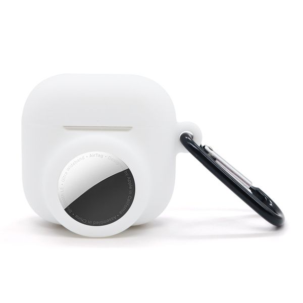2 in 1 Silicone Shockproof Protective Case Cover Compatible with AirPod 4 and AirTag