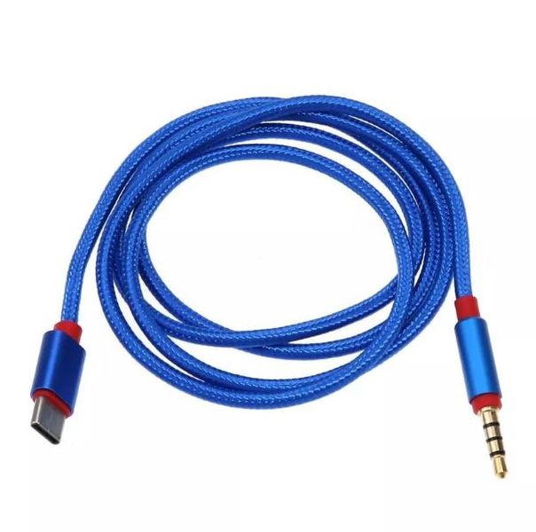 USB Type C Male To 3.5mm Male Audio AUX Adapter Cable
