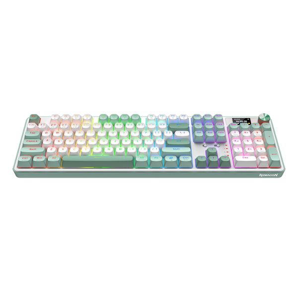 Redragon WYVERN K761 Pro RGB Mechanical Gaming Keyboard - White/Green