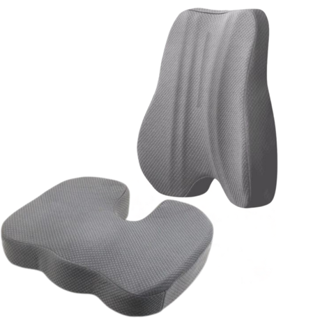 Bestby - High-density Memory Foam Chair Lumbar Support & Seat Cushion Set Image