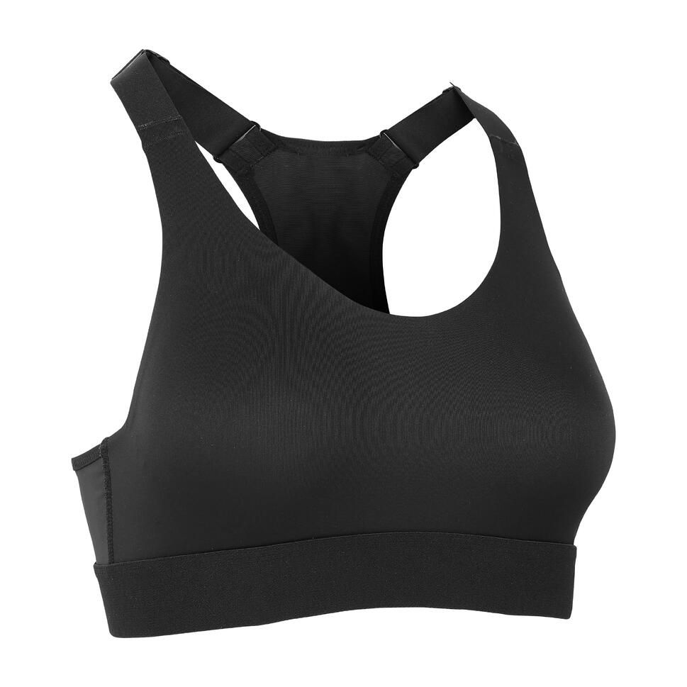 Women's High Support Adjustable Sports Bra With Cups - Black | Shop ...