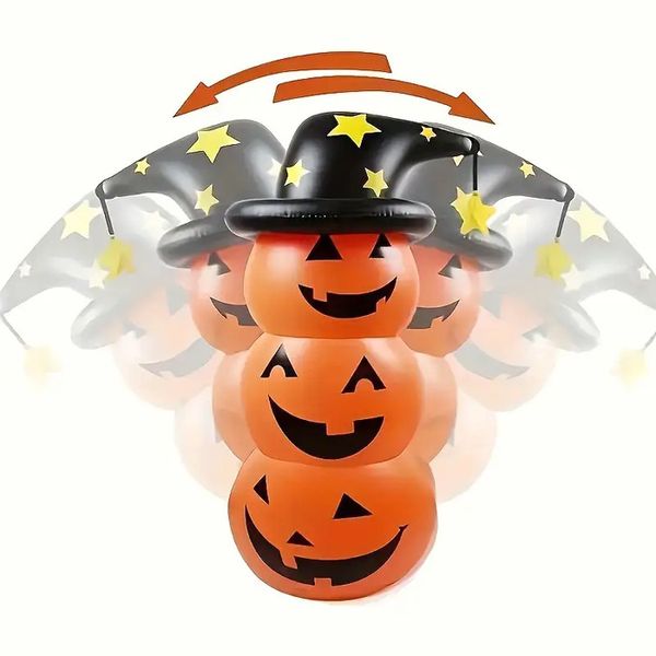 Home and Party Halloween Inflatable Pumpkin Pile Decoration - 1 piece
