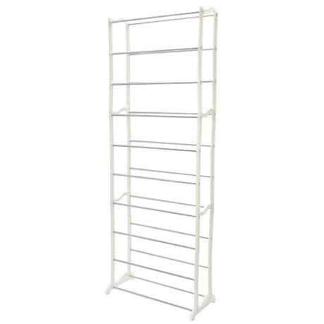 30 Pair Shoe Rack Storage Organiser 10 Tier Tower White Buy Online In South Africa Takealot Com