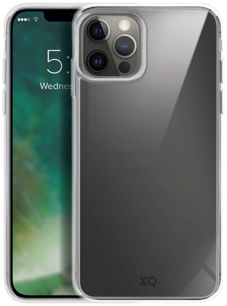XQISIT Phantom Case Anti Bac for Apple iPhone 12/12 Pro -Clear