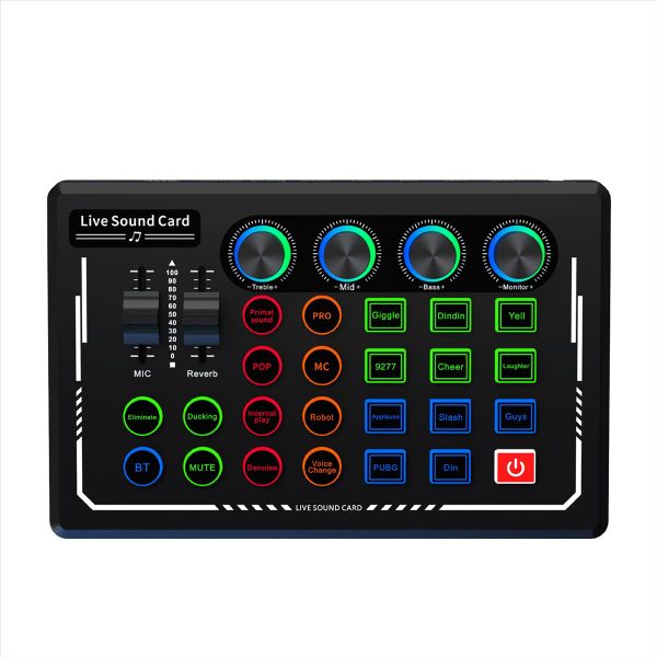 Usb External Sound Card For Mobile Phone Computer Black