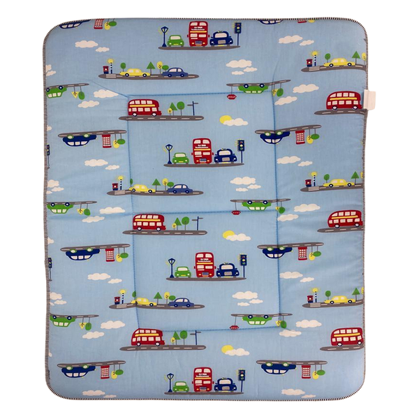 Multipurpose Baby Mattress PP-5 Cars Blue