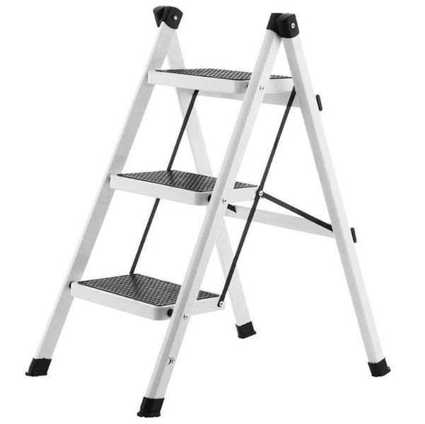 Jack Brown Sturdy &amp; Anti-Slip 3-Step Folding Ladder