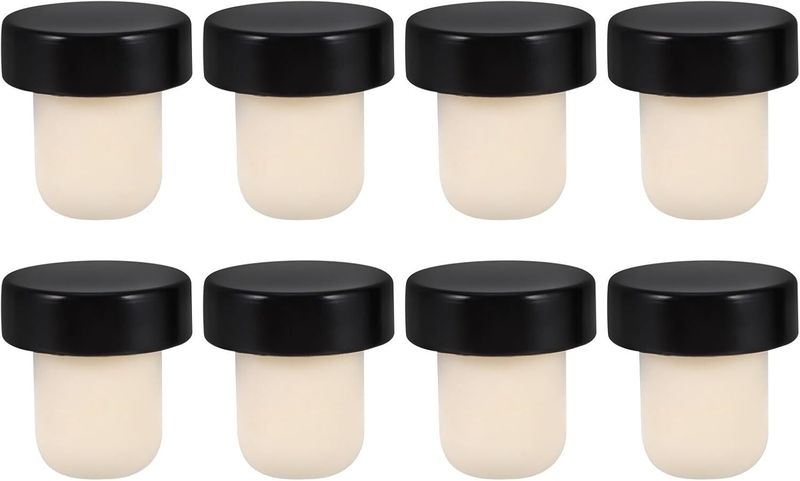 T-shaped Wine Bottle Stoppers Black Aluminum Foil Polymer Sealing