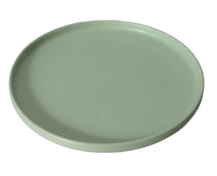George &amp; Mason - Stackable Ceramic 4 Pack Dinner Plates - Sage Green