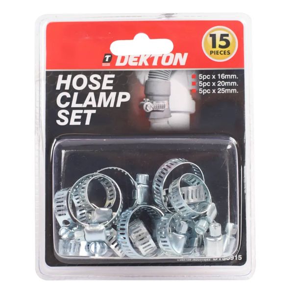Dekton 15 Piece Hose Clamp Set