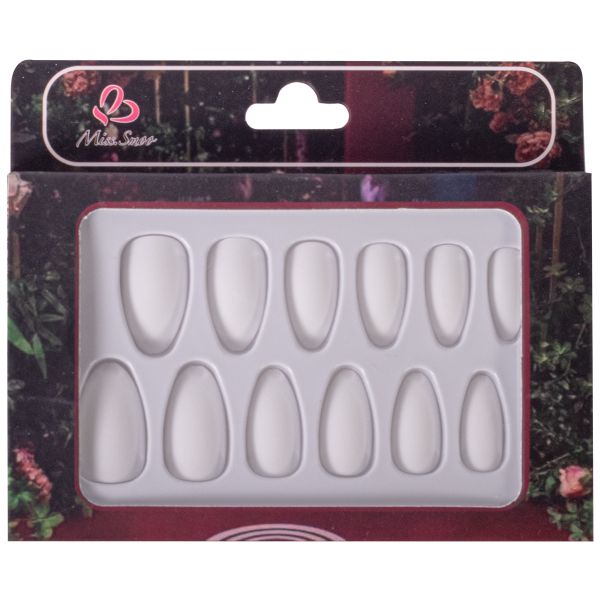 10 Temporary Almond Stick On Nails
