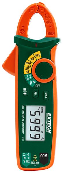 Extech Instruments MA63 True RMS 60A Clamp Meters &amp; NCV