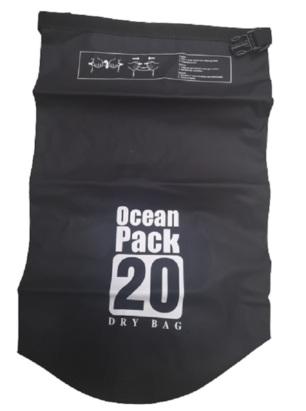 20L Waterproof Storage Dry Bag - Black