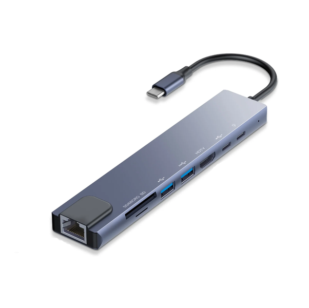 TYPE-C 8-in-1 OTG USB High-speed Transfer Hub Multi HD Computer SD card
