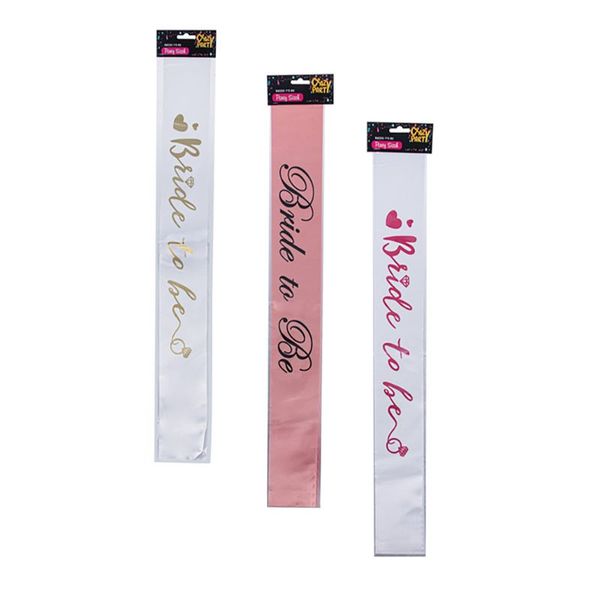 Bulk Pack x 9 Party Sash Bride To Be