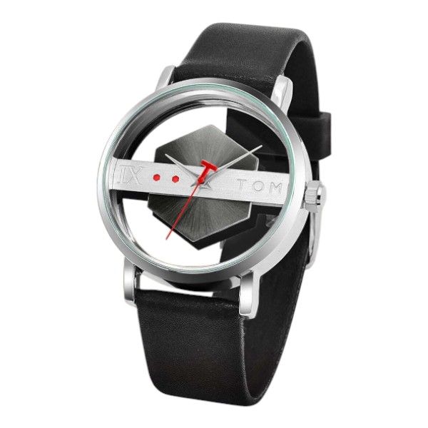 TOMI - Quartz Men's Watch With Clear Face Design - Brown
