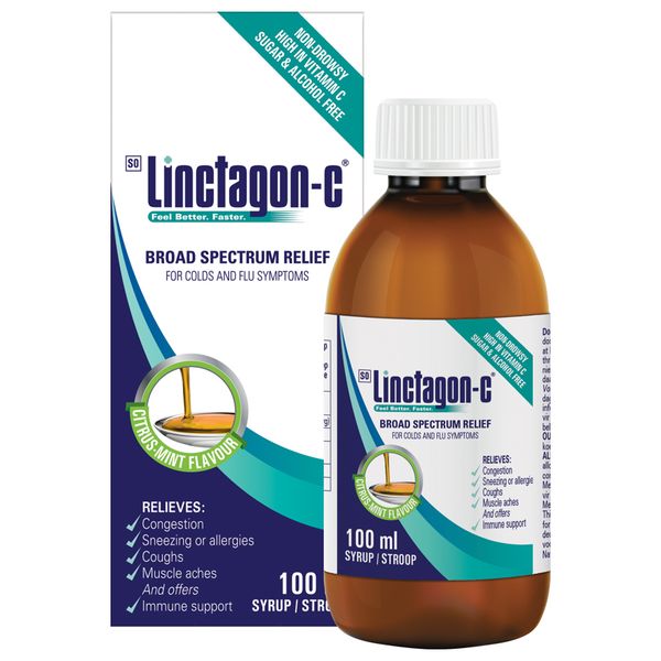 Linctagon C Adult Cold and Flu Syrup - 100ml