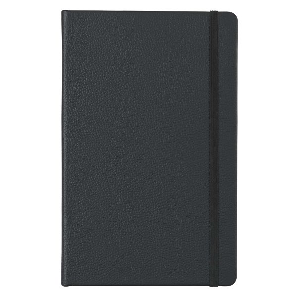 Leatherpress Large Midnight Black Genuine African Leather Notebook