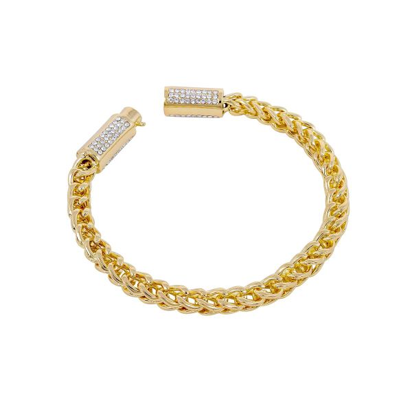 Ice Culture Gold Plate Stainless Steel Bracelet - HSCH-505-B