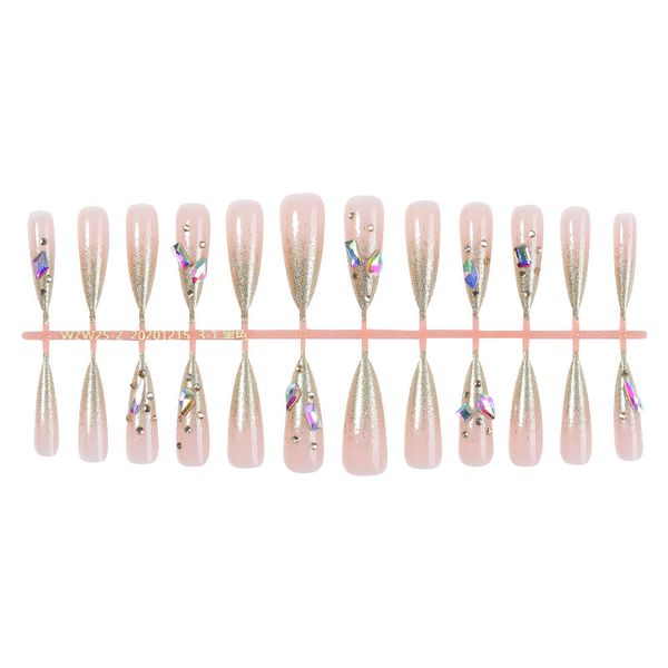 Colourful Mixed-Style Nail Art with High-End Feel, Long Almond-Shaped
