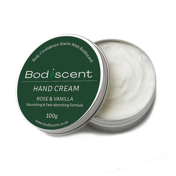 Bodiscent Hand Cream - Rose &amp; Vanilla - 100g