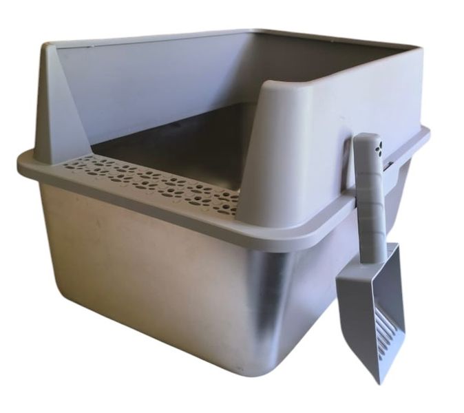 Stainless Steel Litter Tray Combo with Scoop