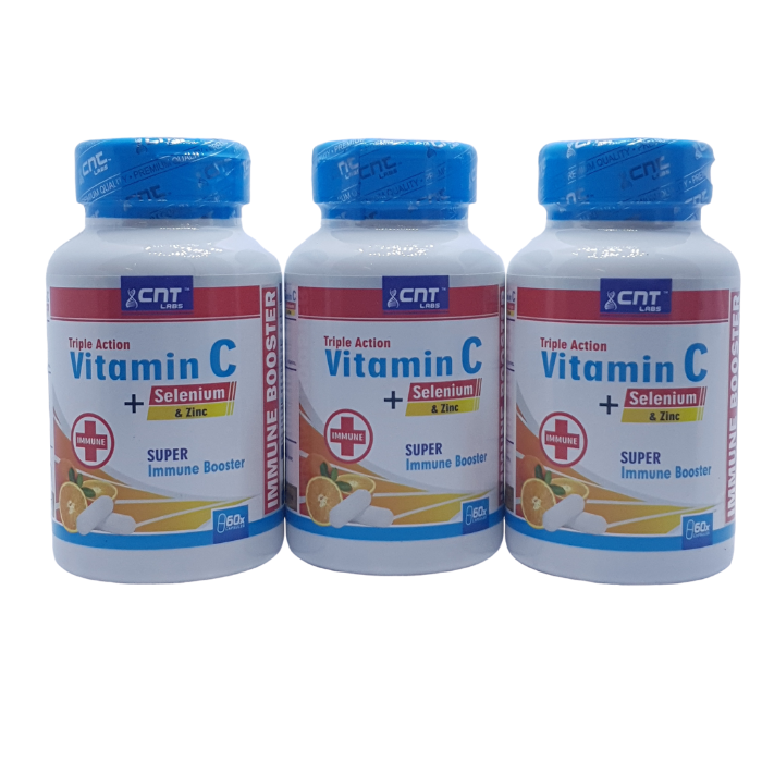 Vitamin C + Selenium & Zinc Immune Booster 3 Pack 180 Capsules Buy Online in South Africa