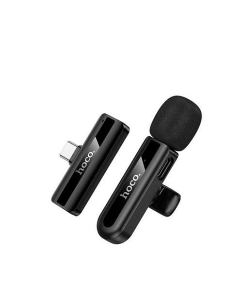Hoco L20 Wireless Lavalier Microphone - Omnidirectional Clip-On Mic -Type C