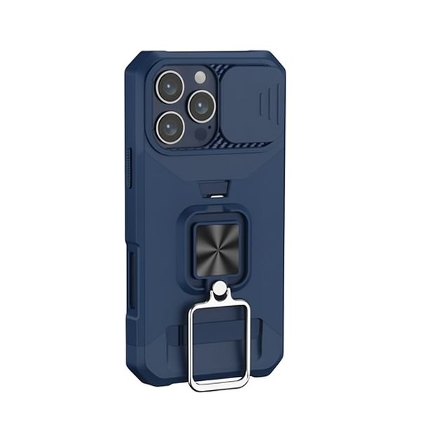 Rugged Case with Ring Stand &amp; Card Slot Compatible with iPhone 16 Pro Max