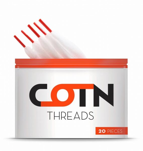 COTN Pre-cut Thread Vape Cotton - 20 Pieces