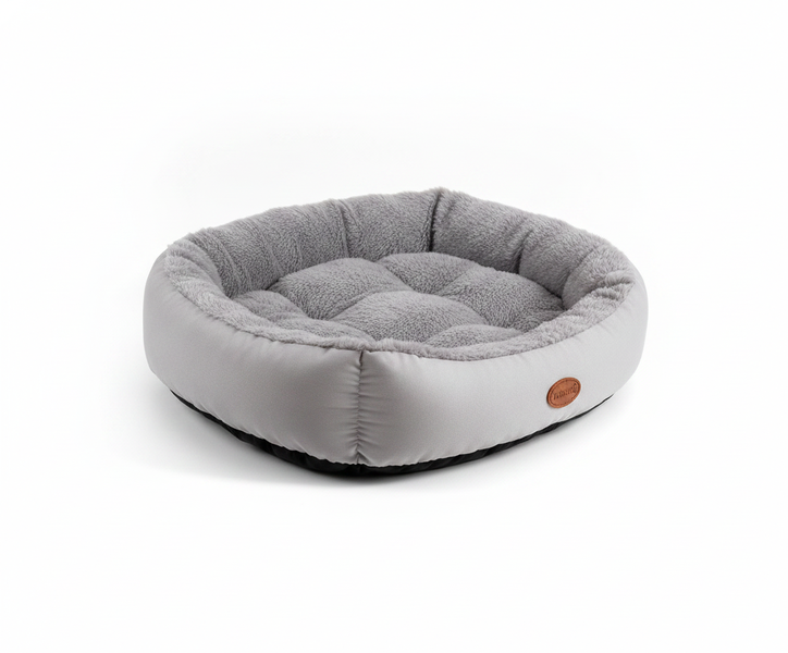 Soft Oval Comfortable Plush Pet Bed - 90 x 66 cm
