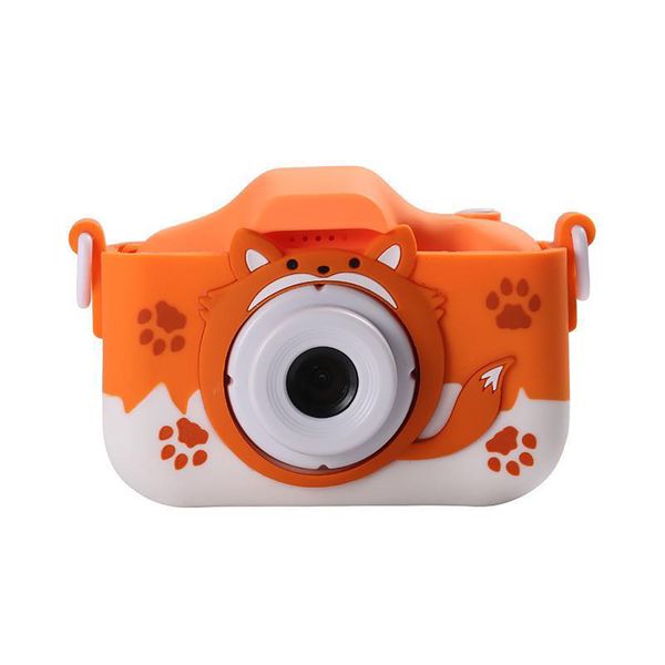 Kids Cartoon Fox Digital Camera 40MP Dual Camera Orange