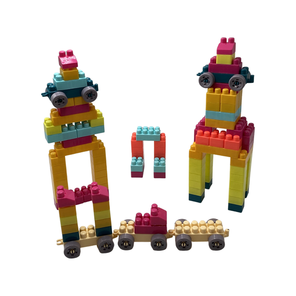 158-Pieces Brightly Colored Fun Building Blocks WJ-544
