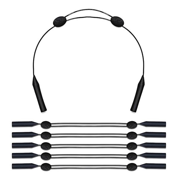 6 Pack Adjustable Glasses Strap, Durable and Waterproof Eyeglasses Retainer