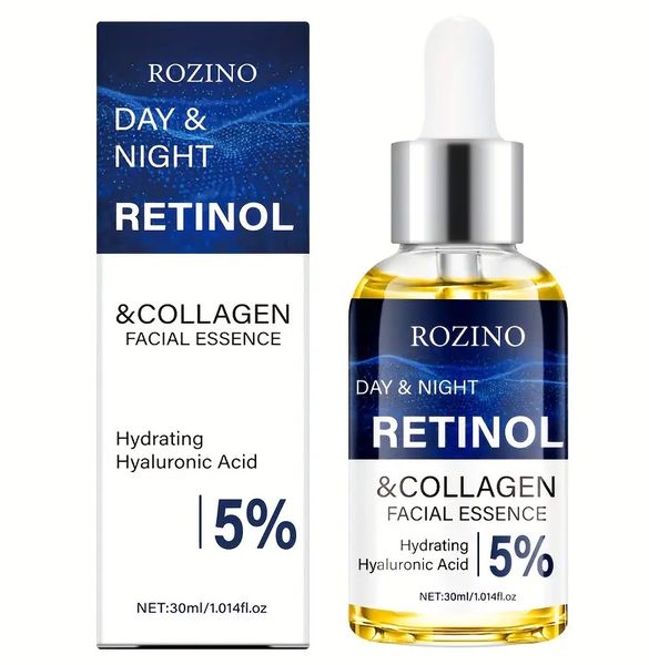 ROZINO Day&amp;Night Retinol &amp; Collagen Facial Essence Serum
