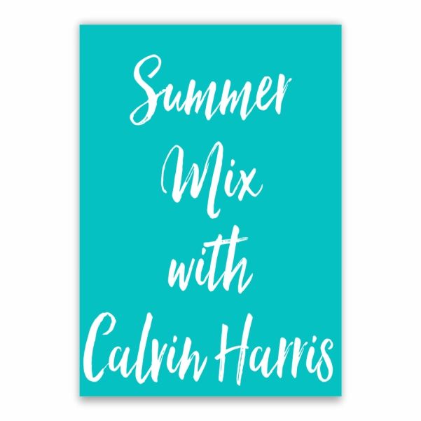 Summer Mix With Calvin Harris Poster - A1