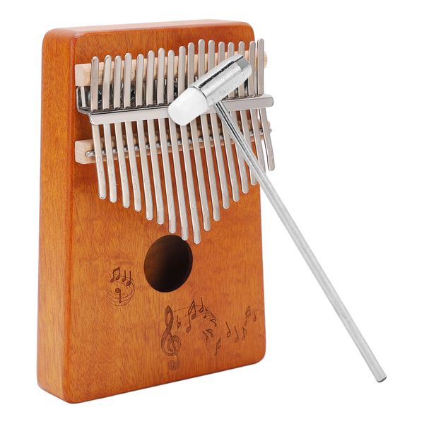 17 Key Kalimba Thumb Piano Mahogany Handmade Gift for Kids