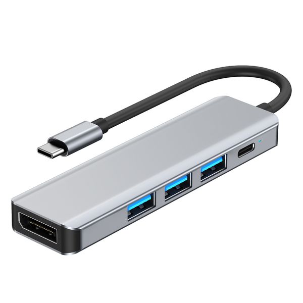 TechZA 5-in-1 USB-C Hub Adapter with DisplayPort, USB 3.0 &amp; PD TZ-HB03