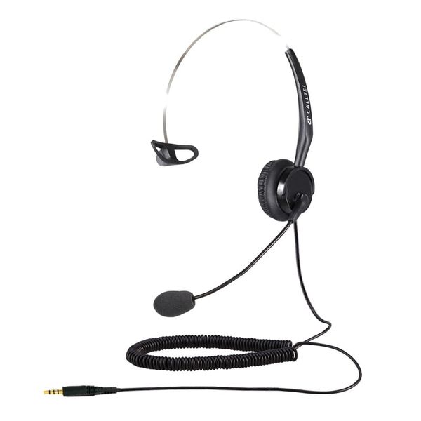 Calltel T400 Mono-Ear Noise-Cancelling Headset Single 3.5mm