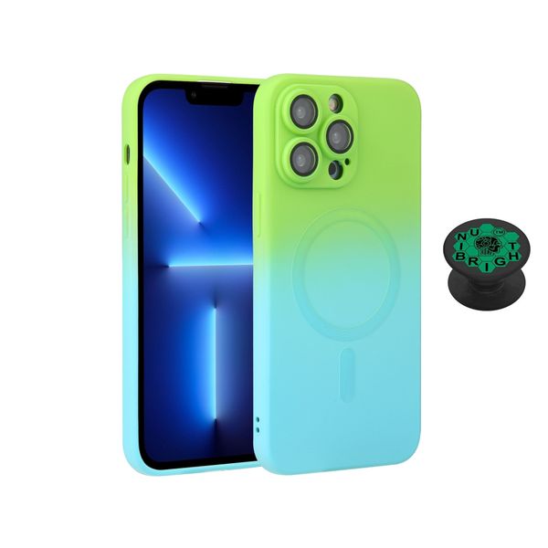 Unibright Magsafe Gradient Cover for iPhone 13 Pro Max &amp; Pop-Grip